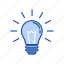 bulb, idea, light, thoughts 
