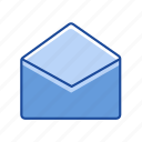 envelope, letter, mail, open envelope
