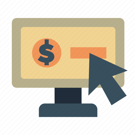 Pay-per-click (ppc), paid advertising, click-through rate, cost-per-click icon - Download on Iconfinder