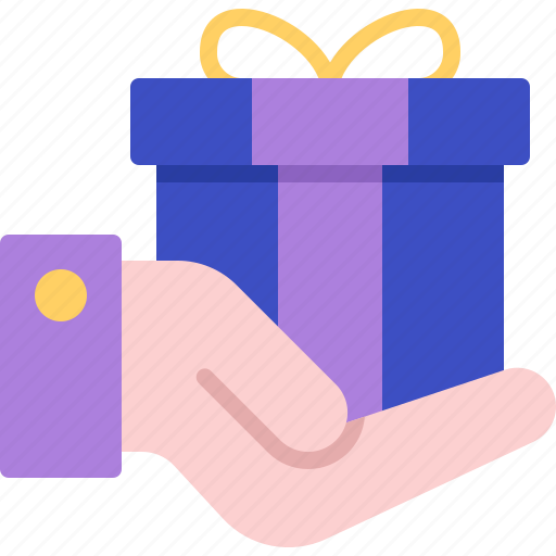 Box, commerce, gift, hand, present icon - Download on Iconfinder