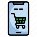 smartphone, online shop, ecommerce, shopping, shopping cart, shop