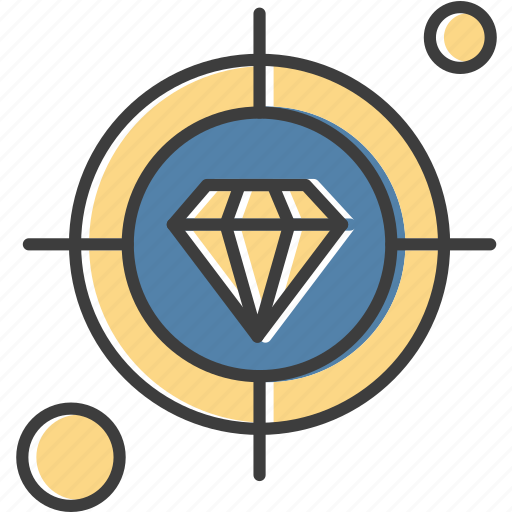 Business, diamond, marketing, target icon - Download on Iconfinder