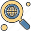 earth, find, magnifier, search 