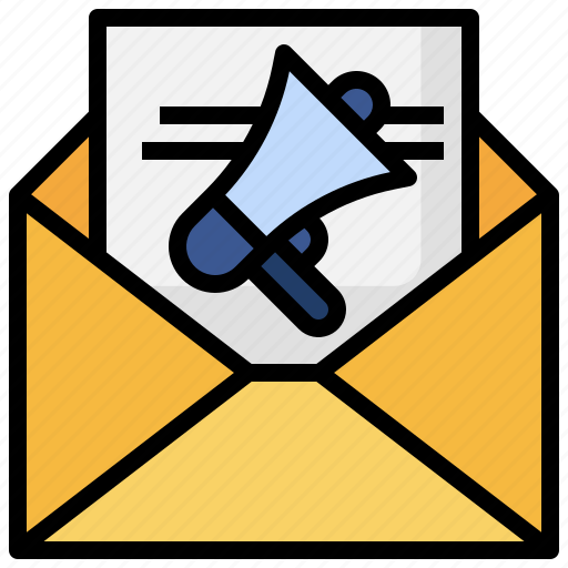 Email, marketing, advertisement, promotion, megaphone, publicity icon - Download on Iconfinder
