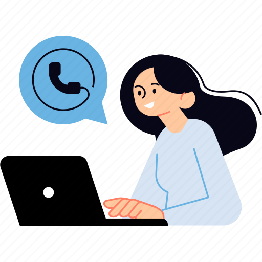 Video, call, conference, support, communication, phone, contact illustration - Download on Iconfinder