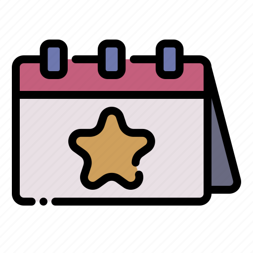 Calendar, date, star, month, event icon - Download on Iconfinder