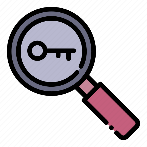Loupe, key, keyword, seo, research icon - Download on Iconfinder