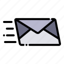 mail, letter, envelope, send, sent