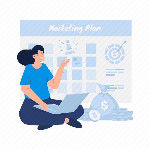 Strategy, planner, planning, marketing, calendar, business, schedule illustration - Download on Iconfinder