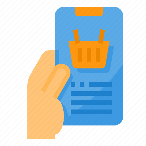 Commerce, hand, mobile, shopping, smartphone icon - Download on Iconfinder