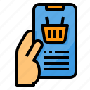 commerce, hand, mobile, shopping, smartphone