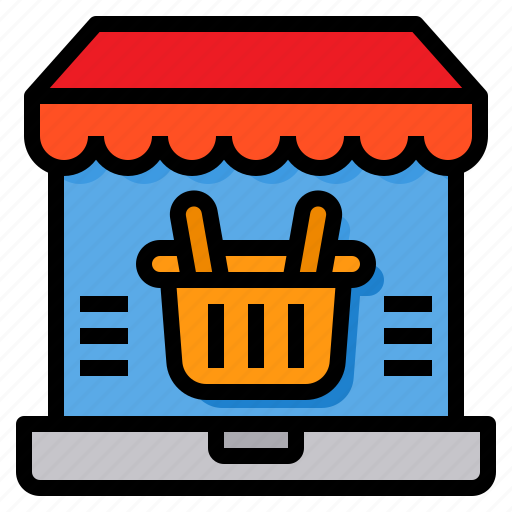Basket, laptop, market, online, shoppping icon - Download on Iconfinder