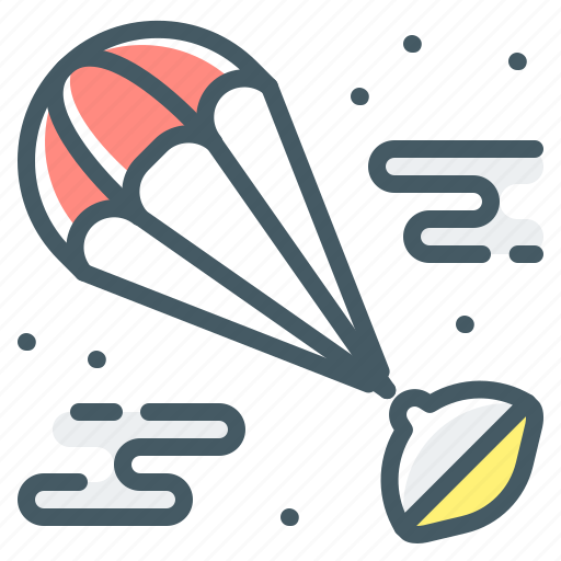 Airdrop, parachute, deploy, parachute deploy icon - Download on Iconfinder