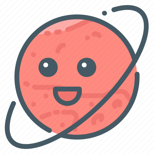 Planet, mars, emoji icon - Download on Iconfinder