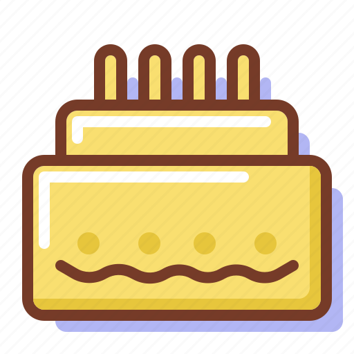 Cake, birthday, party, present, dessert, food, marshmallow icon - Download on Iconfinder
