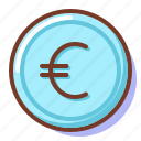 euro, coin, eur, money, marshmallow, cartoon, draw