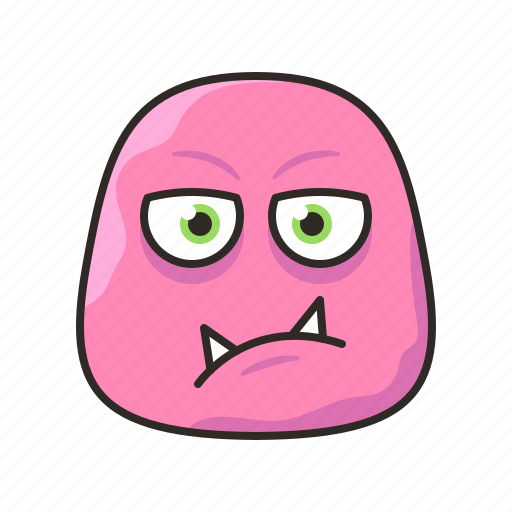 Crazy, faces, funny, monster, pink icon - Download on Iconfinder