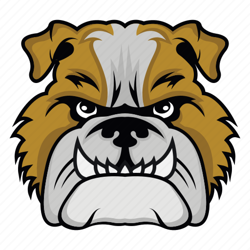Bulldog mascot, bulldog face, dog face, animal face, bulldog head icon - Download on Iconfinder