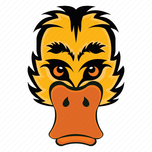 Duck mascot, duck face, platyrhynchos face, animal face, duck head icon - Download on Iconfinder