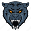 panther mascot, panther face, panther, tiger head, angry panther 