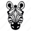 zebra mascot, zebra face, zebra, animal face, zebra head 