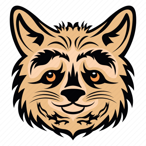 Felis catus face, cat face, cat mascot, animal face, cat head icon - Download on Iconfinder