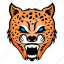 leopard face, leopard mascot, panther face, animal face, leopard head 