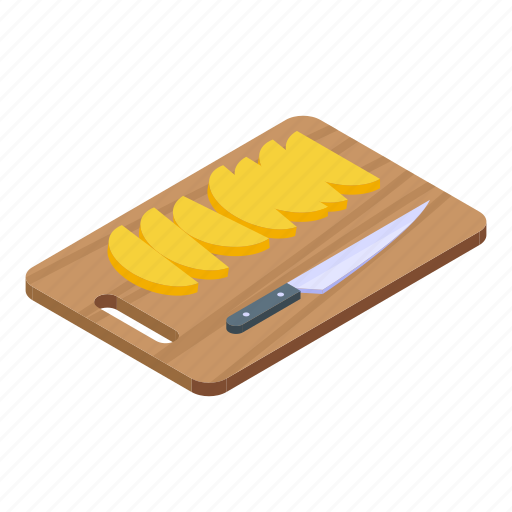 Cutted, potatoes, isometric icon - Download on Iconfinder
