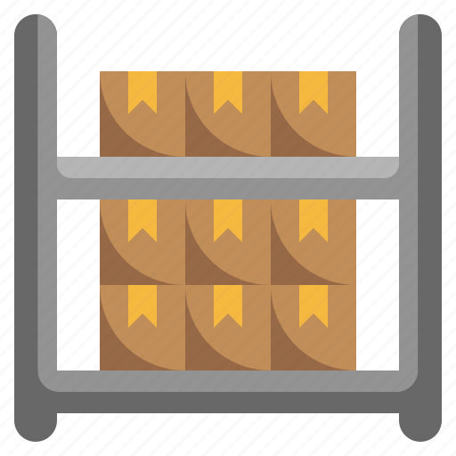 Cargo, stack, delivery, shelves, storage, boxes, shipping icon - Download on Iconfinder