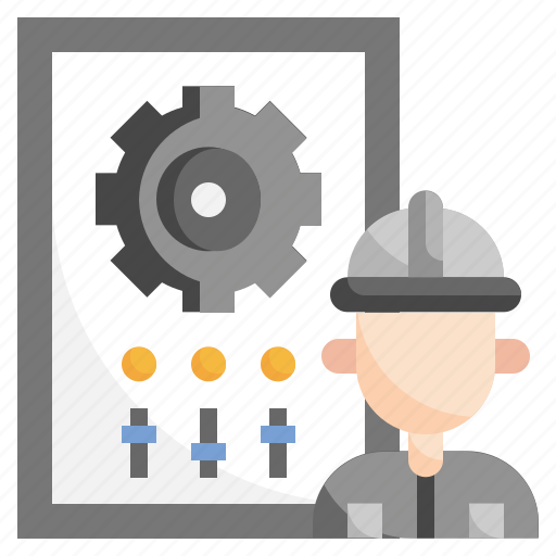 Worker, man, user, gear, assistance, professions icon - Download on Iconfinder