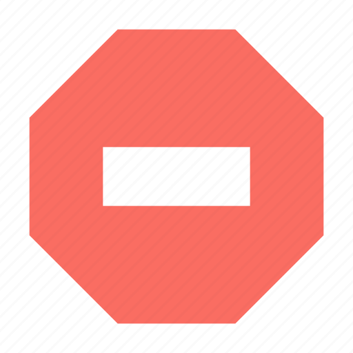 Stop, brick, sign icon - Download on Iconfinder