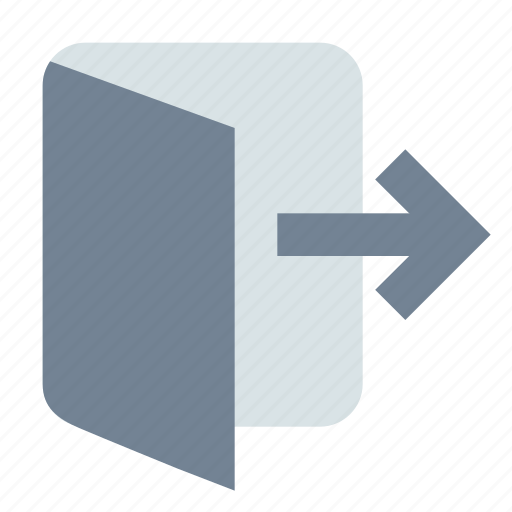Door, exit, outside icon - Download on Iconfinder