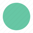 circle, round, green 