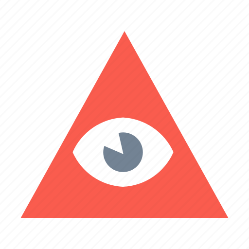 Eye, illuminati, label, pyramid, sect, sign icon - Download on Iconfinder