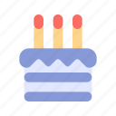 birthday, cake, candle