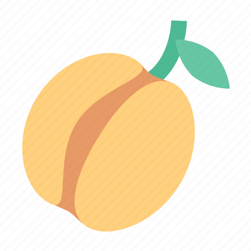 Peach, leaf icon - Download on Iconfinder on Iconfinder