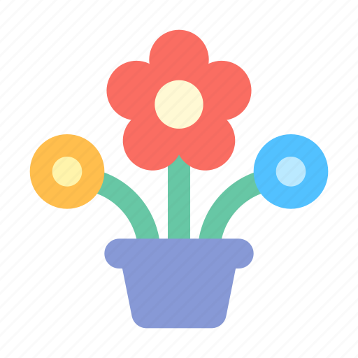 Flowers, pot, present icon - Download on Iconfinder