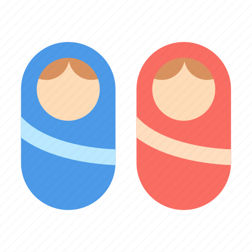 Babies, swaddle, twins icon - Download on Iconfinder