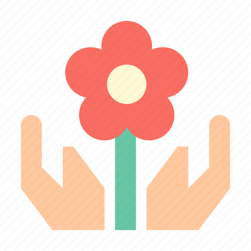 Eco, flower, hands icon - Download on Iconfinder