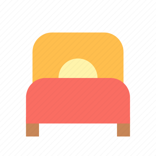 Bed, furniture, single icon - Download on Iconfinder