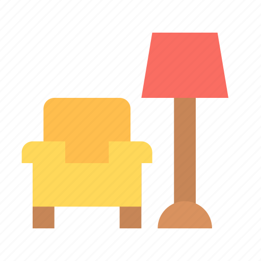 Chair, furniture, lamp icon - Download on Iconfinder