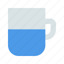 cup, half, mug