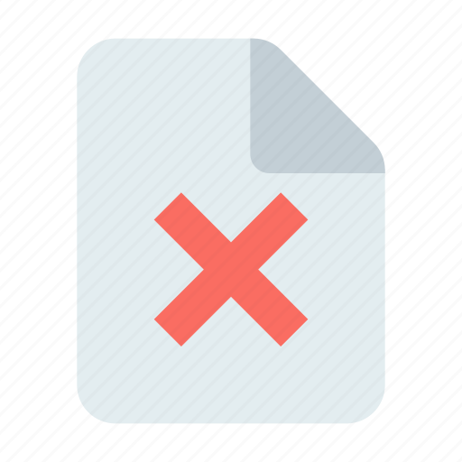 Delete, document, reject icon - Download on Iconfinder