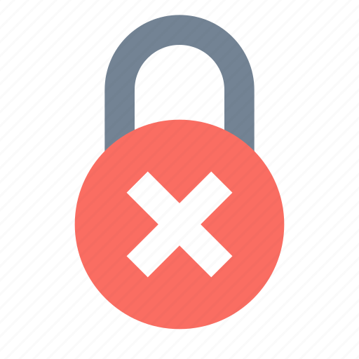Denied, lock, protection, secure icon - Download on Iconfinder