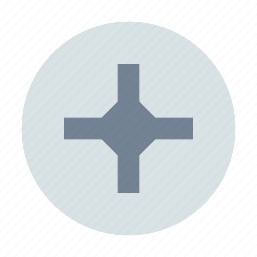 Cross, pin, screw icon - Download on Iconfinder