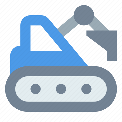 Caterpillar, construction, digger, excavator icon - Download on Iconfinder