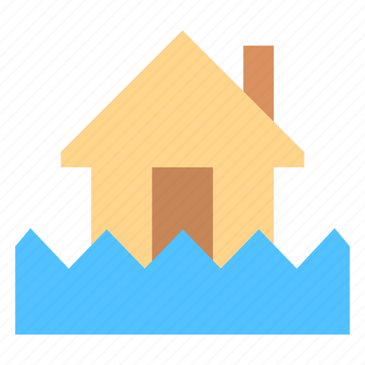 Flood, house, weather icon - Download on Iconfinder