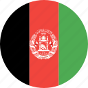 afghanistan, circle, country, flag, nation