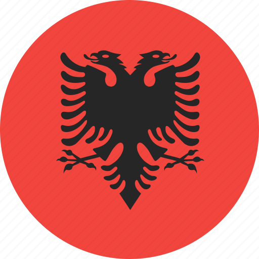 Albania, circle, country, flag, nation icon - Download on Iconfinder