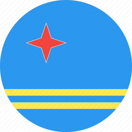 Aruba, circle, country, flag, nation icon - Download on Iconfinder